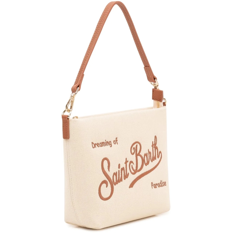 Mc2 Saint Barth Schultertasche Borsa Aline a Spalla con Logo weiß(Image 3)