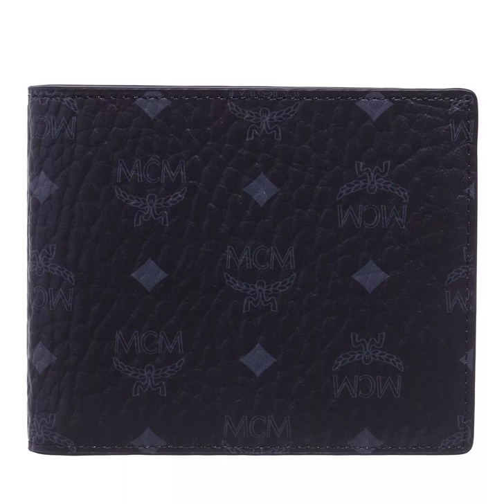 MCM Aren Visetos Original Bifold Wallet Black | Bi-Fold Portemonnaie