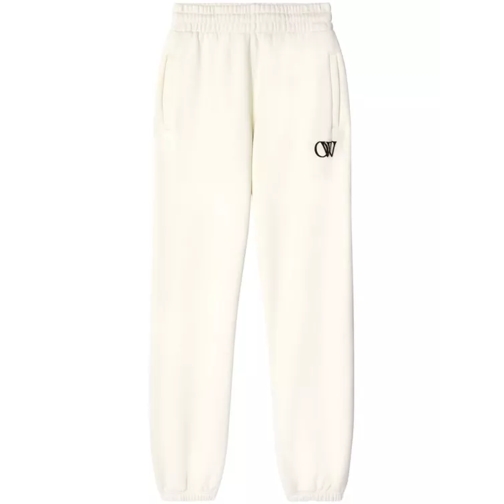 Off-White Beige Cotton Trouser Neutrals Pantalons