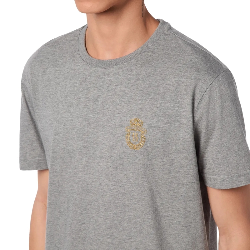 BILLIONAIRE T-Shirt T-Shirt Rundhalsausschnitt Ss Crest grau(Image 4)