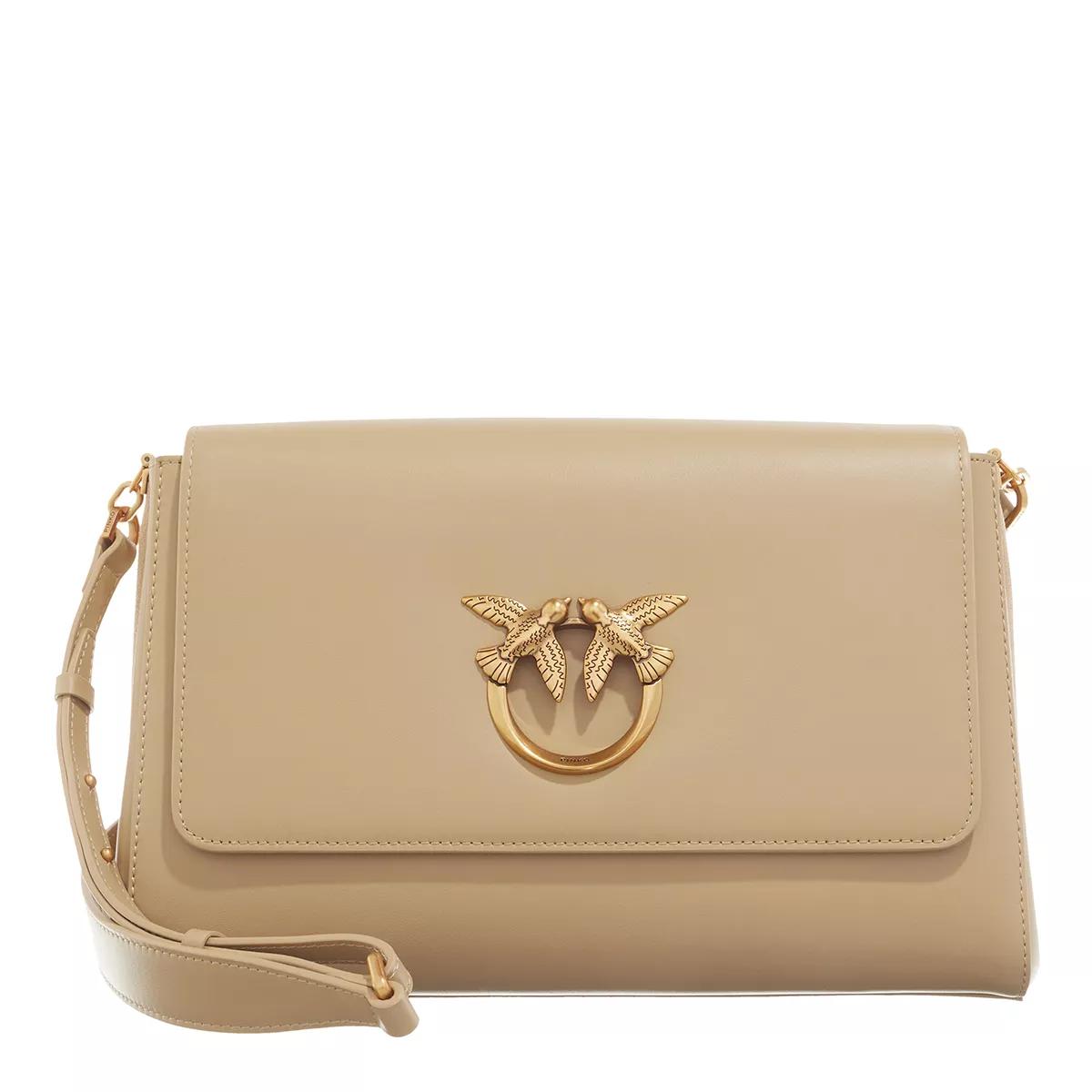 Pinko Crossbody Bags - Love Click Crossbody Big - Gr. unisize - in Beige - für Damen