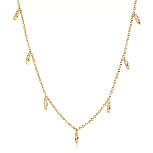 Sif Jakobs Jewellery Vulcanello Necklace White Yellow Gold Mittellange Halskette