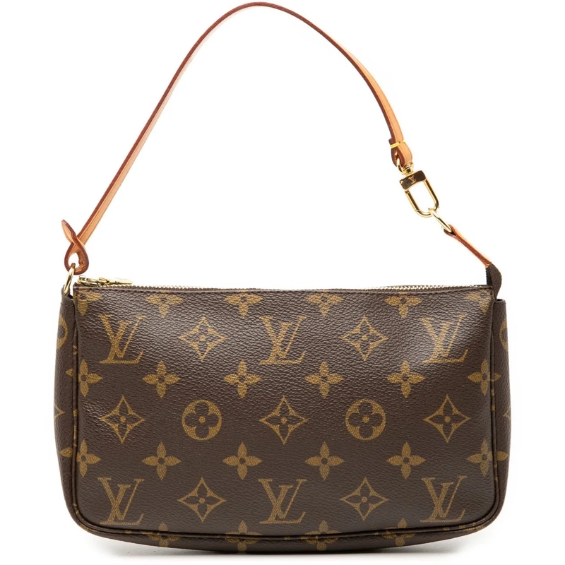 Louis Vuitton Schultertasche Monogram Pochette Accessoires braun
