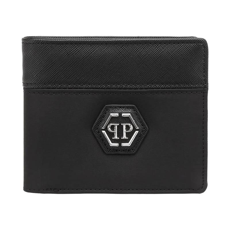 Philipp Plein Geldbörse Kartenetui Hexagon schwarz