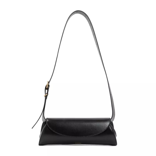 Jil Sander Sac à bandoulière Black Leather Cannolo Bag Black