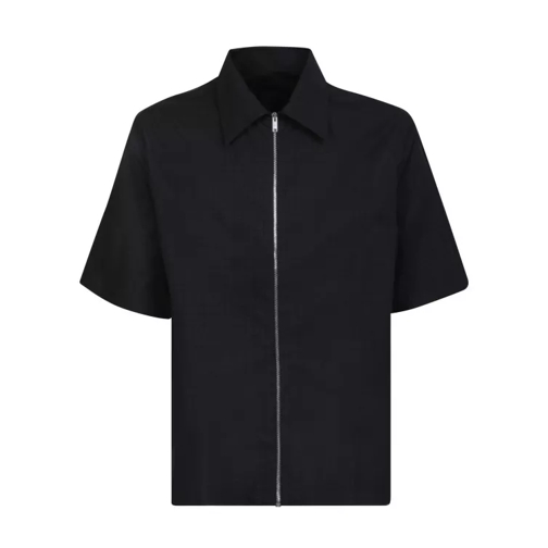 Givenchy Iconic 4G Motif All-Over Pattern Textured Shirt Black 