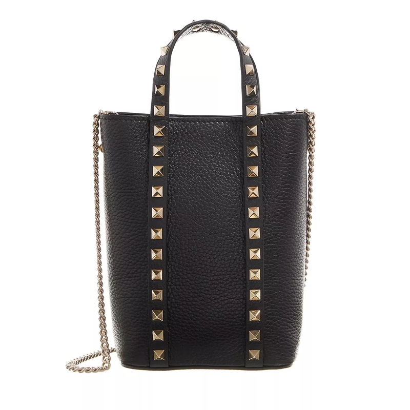 Valentino Garavani Minitasche Pouch Rockstud Alce Black