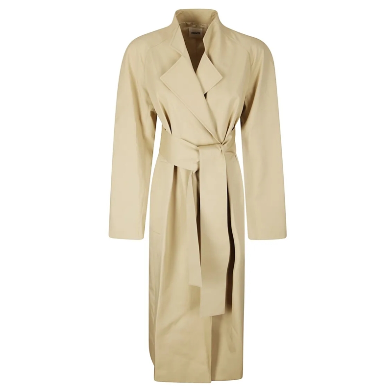 Khaite Bontjassen Trench Lagden With Raglan Sleeves Neutrals