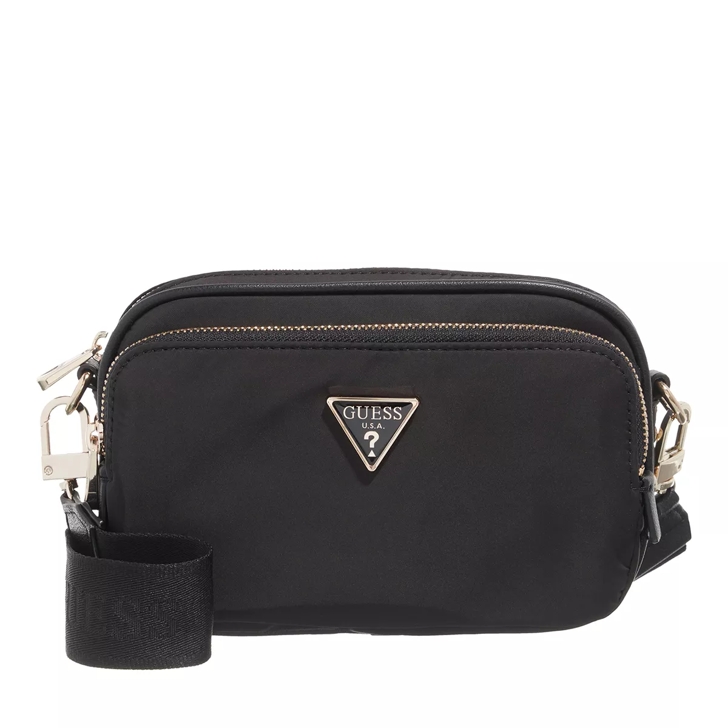 Guess Eco Gemma Crossbody Camera Black Camera Bag