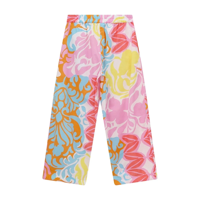 Emily van den Bergh Freizeithose Hose mit floralem Print pink(Image 2)