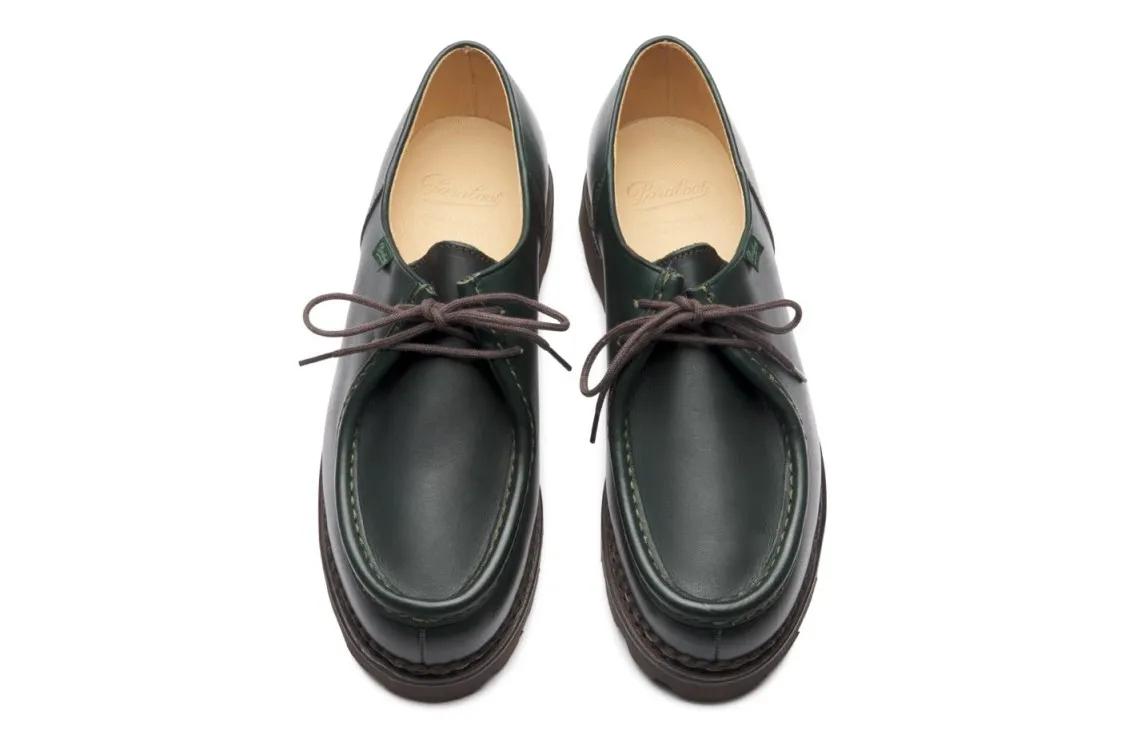 Thumbnail - Green Calf Leather Norwegian Construction Shoes - Gr. 39 (EU) - in Schwarz