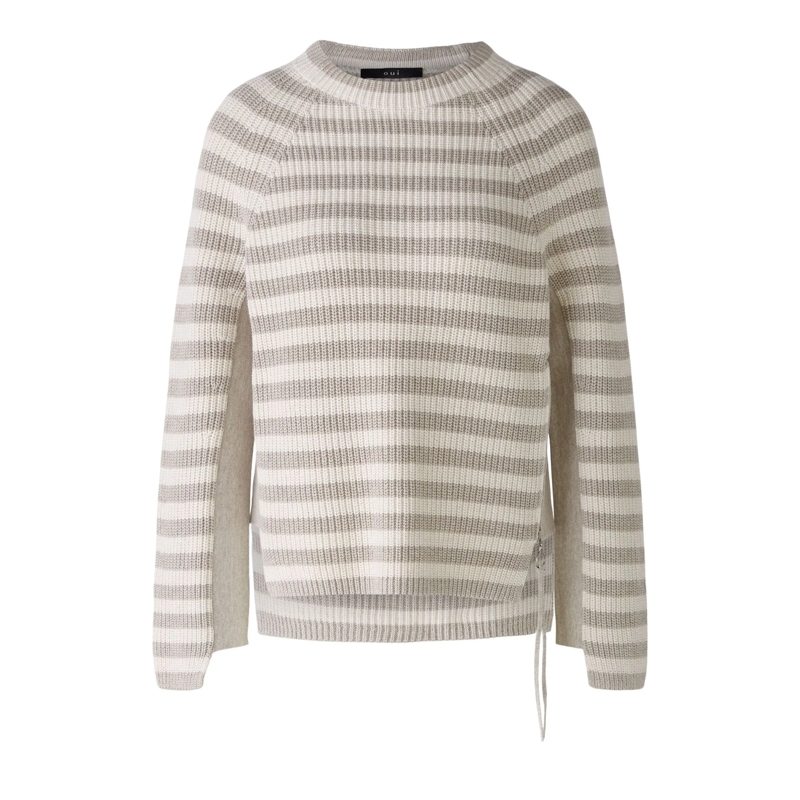 Oui Pullover Pullover RUBI taupe