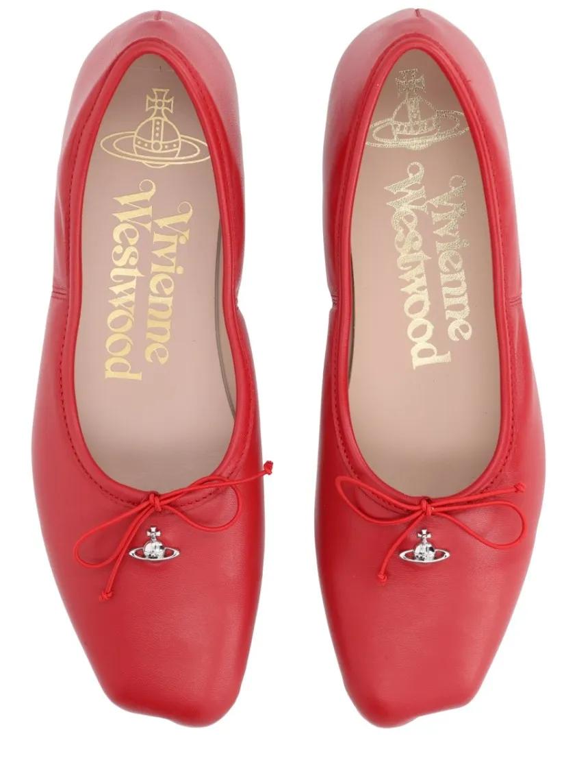 Thumbnail - Pointed Toe Red Flats - Gr. 40 (EU) - in Rot