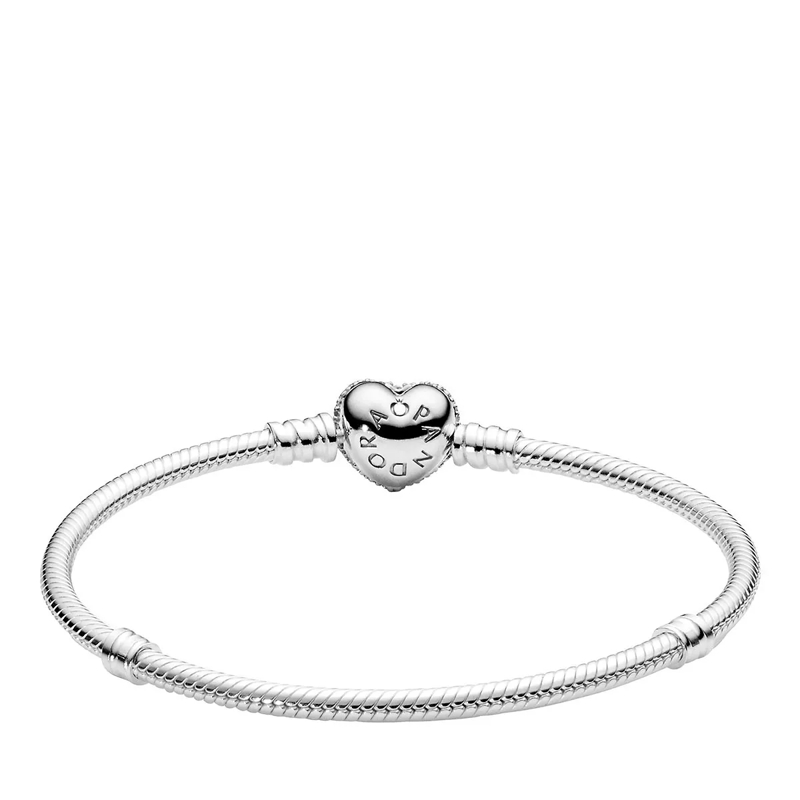 Pandora Armband Moments Schlangen-Gliederarmband mit Funkelndem Herz-Verschluss(Image 4)