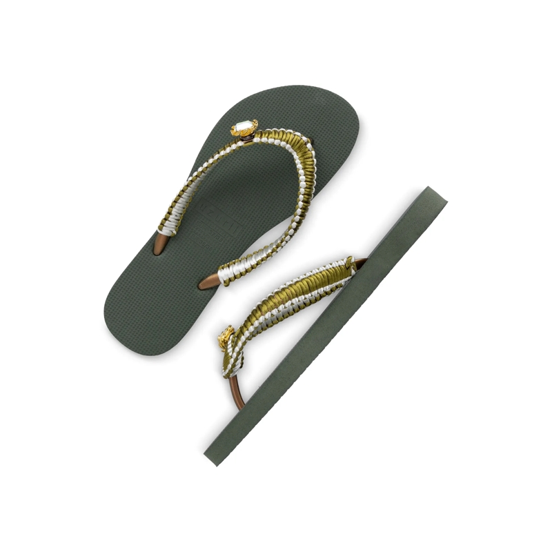 UZURII Flip Flops flip flop Green Macrame Switch dunkel-grün(Image 9)