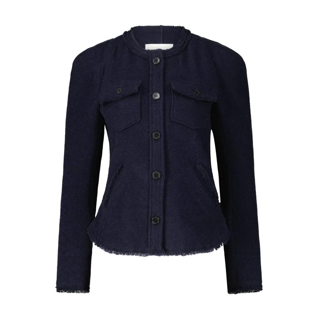 Thumbnail - Isabel Marant - Kurze Woll-Jacke Nelly - Größe 42 - blau