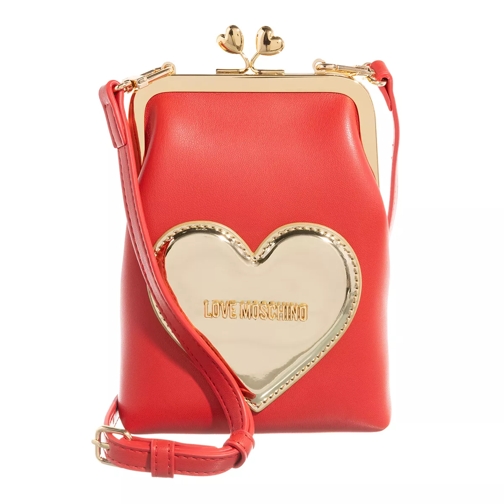 Love Moschino Slg Golden Heart Fantasy Color Wallet On A Chain