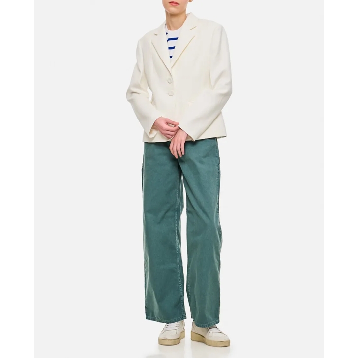 ボトムスその他 Wales Bonner Classic Fitted Jacket With Cut-Outs Wales Bonner Classic Fitted Jacket With Cut-Outs White | Blazer