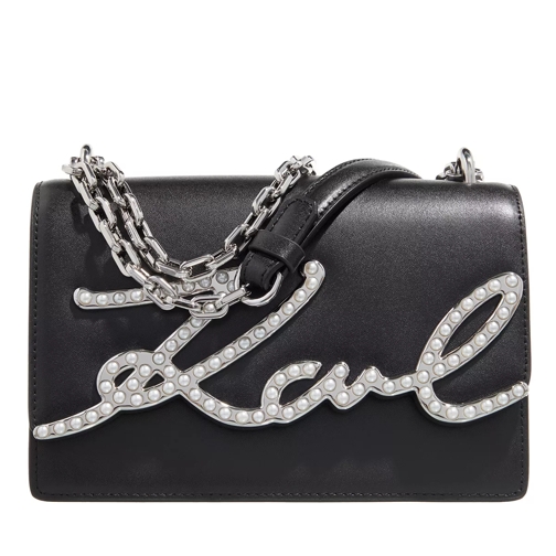 Karl Lagerfeld K/Signature Sp Sm Shb Pearls Black Crossbody Bag