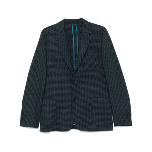 Paul Smith Blazer Navy Blue Stretch-Wool Jacket Blue