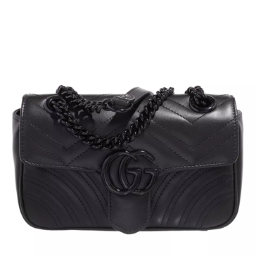 Black quilted gg marmont 2.0 bag on sale