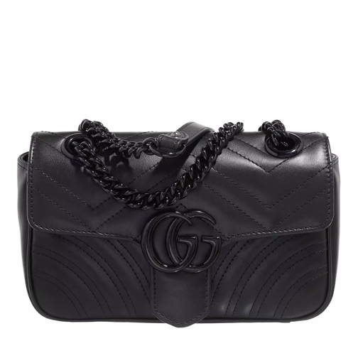 Gucci GG Marmont 2.0 Shoulder Bag Leather Black Crossbody Bag