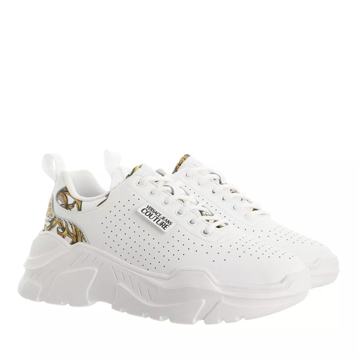 Versace Jeans Couture Sneakers Shoes White Gold Low-Top Sneaker