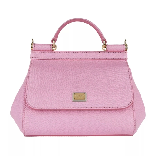 Dolce&Gabbana Sicily Crossbody Bag Mini Pink Crossbody Bag