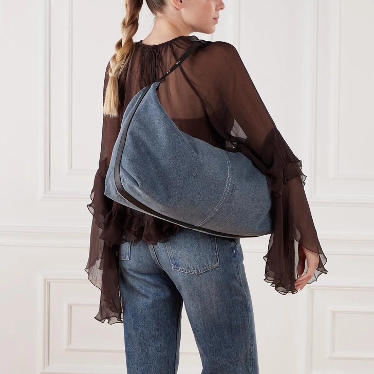 Liebeskind Berlin Paris 2 Denim Hobo L Blue denim Hobo Bag