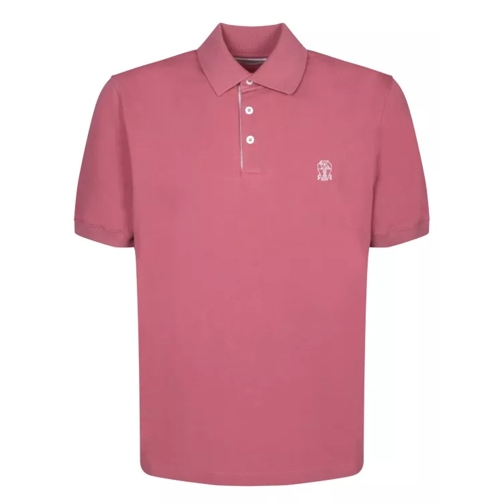 Brunello Cucinelli Cotton Pique Polo Shirt Pink 