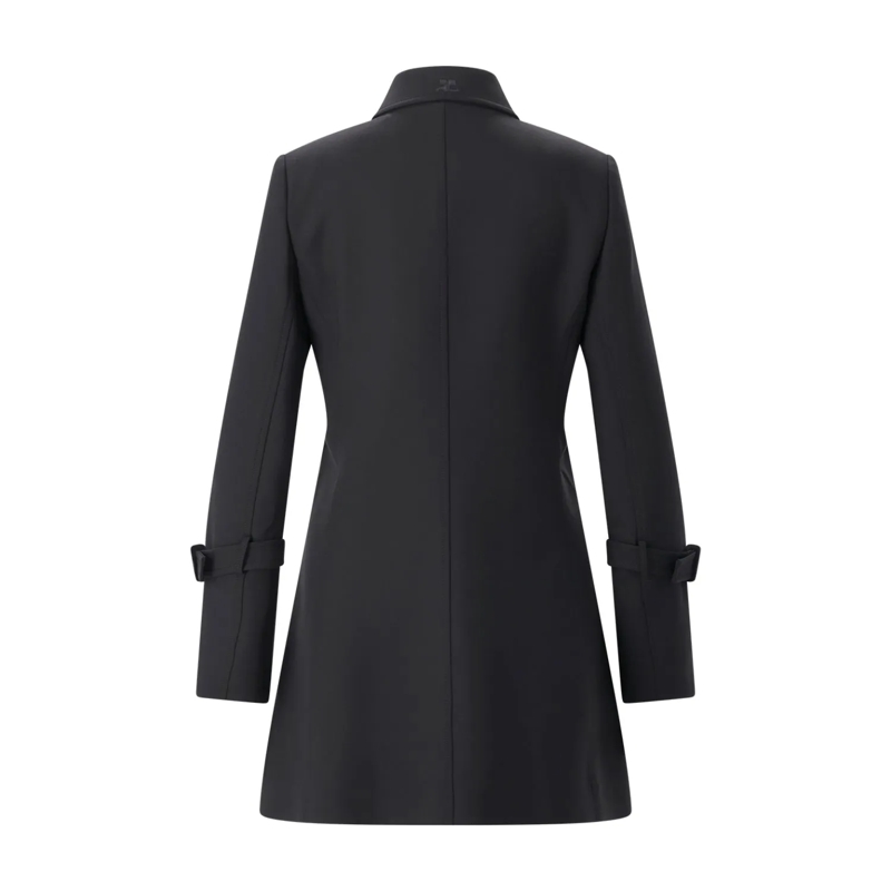 Courrèges Wintermantel Mantel aus Woll-Mix schwarz(Image 3)