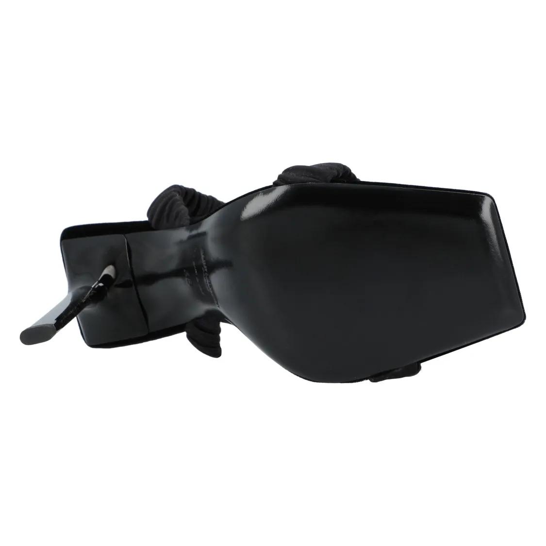 Thumbnail - Saint Laurent Sandalen - Pam Sandals In Satin Crepe Black - Gr. 36,5 (EU) - in Schwarz - für Damen
