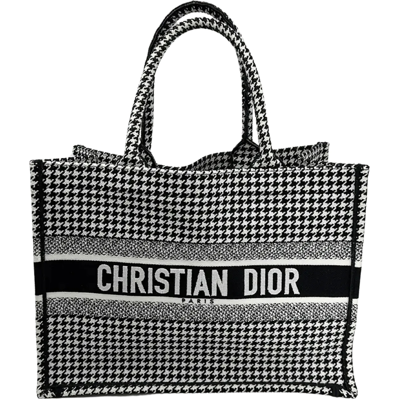 Christian Dior Shopper Dior Booktote medium houndstooth black white/ very schwarz