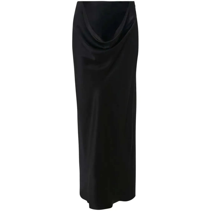 J.W.Anderson Minijupe Draped Silk Maxi Skirt Black