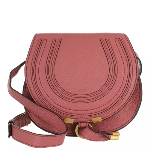 Chloé Small Marcie Shoulder Bag Grained Leather Faded Rose Crossbody Bag