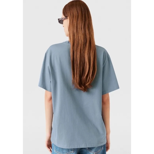 Stella McCartney T-shirts Relaxed-Fit T-Shirt With Logo Design Blue (Image 2)