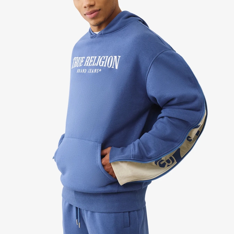 True Religion  Hoodie Zip-Up blau(Image 5)