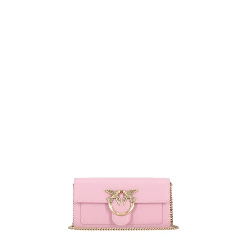 PINKO Love One Simply Wallet Pink Portemonnee Aan Een Ketting