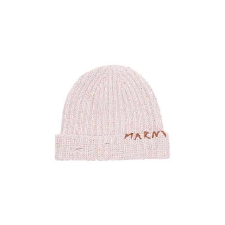 Marni Mützen - Pink Virgin Wool Hat - Gr. L - in Rosa - für Damen