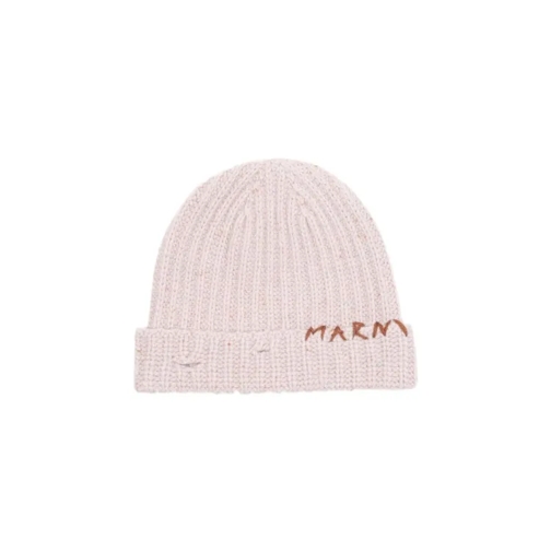 Marni Pink Virgin Wool Hat Pink 