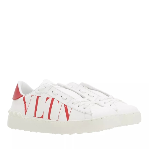 Valentino Garavani Rockstud VLTN Open Sneakers White Red Low-Top Sneaker
