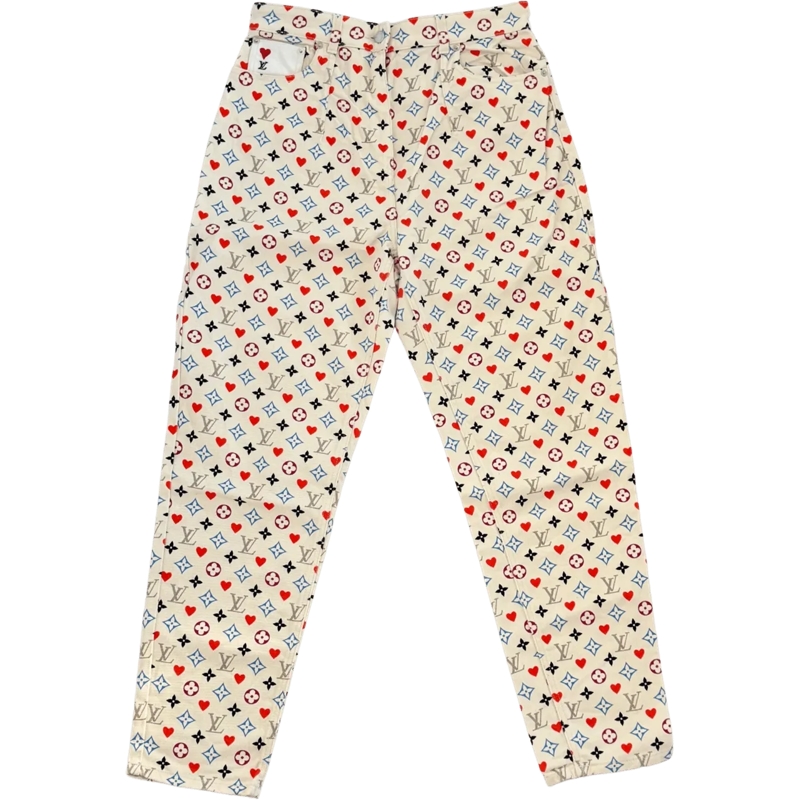 Louis Vuitton Hose Louis Vuitton Monogram Jeans in cotton, size 42, m mehrfarbig