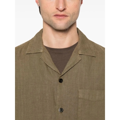Boglioli Chemises Olive Green Relaxed-Fit Overshirt With Button Fast Green (Image 5)