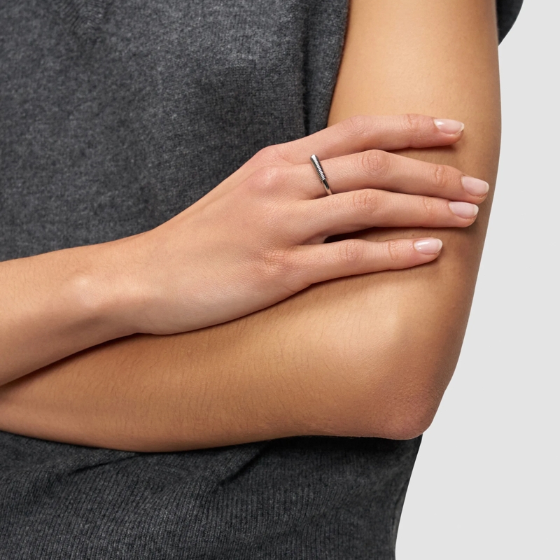 Liebeskind Berlin Ring Edelstahl Twist silber(Image 2)