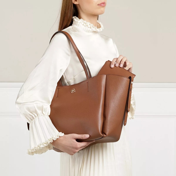 Michael Kors Freya Large Open Tote Bag Luggage Shopper