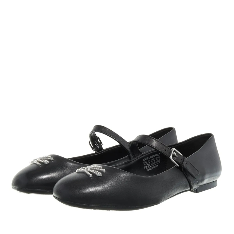Karl Lagerfeld Ballerinas Karo Autograph Pump Black Lthr(Image 2)