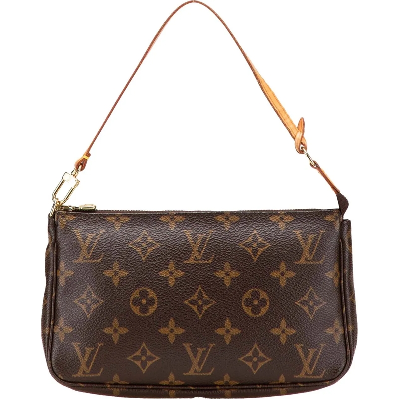 Louis Vuitton Schultertasche Monogram Pochette Accessoires braun