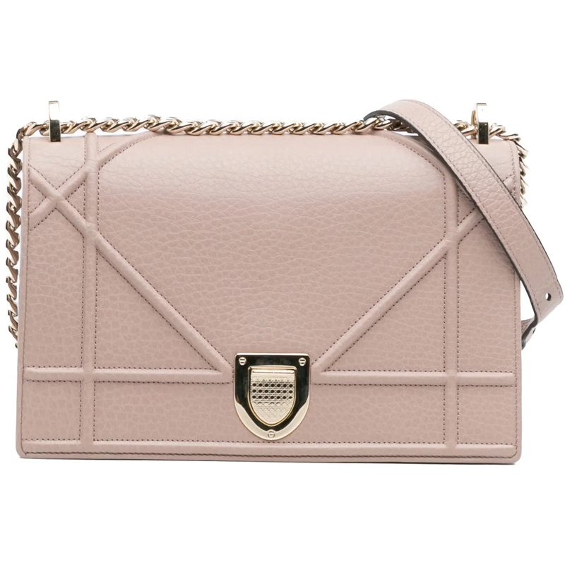 Christian Dior Schultertasche Medium Grained Calfskin Diorama Flap rose