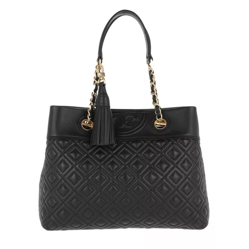 Tory Burch Fleming Tote Small Leather Black Tote