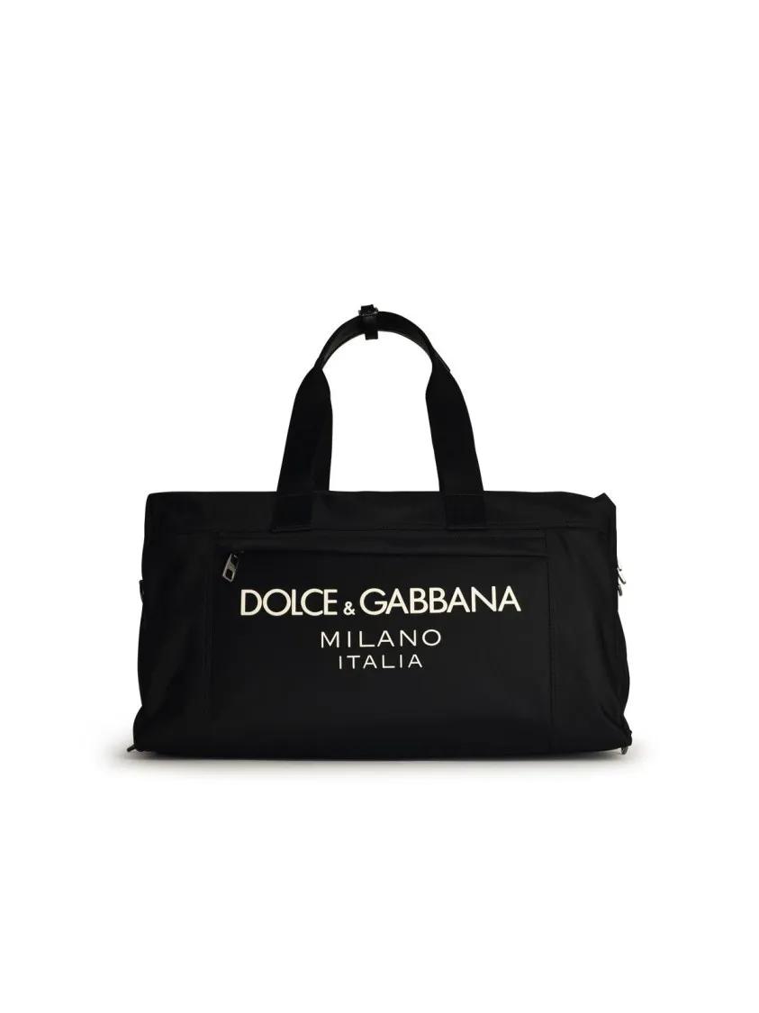 Dolce&Gabbana Reisegepäck - Black Nylon Duffel Bag - Gr. unisize - in Schwarz - für Damen